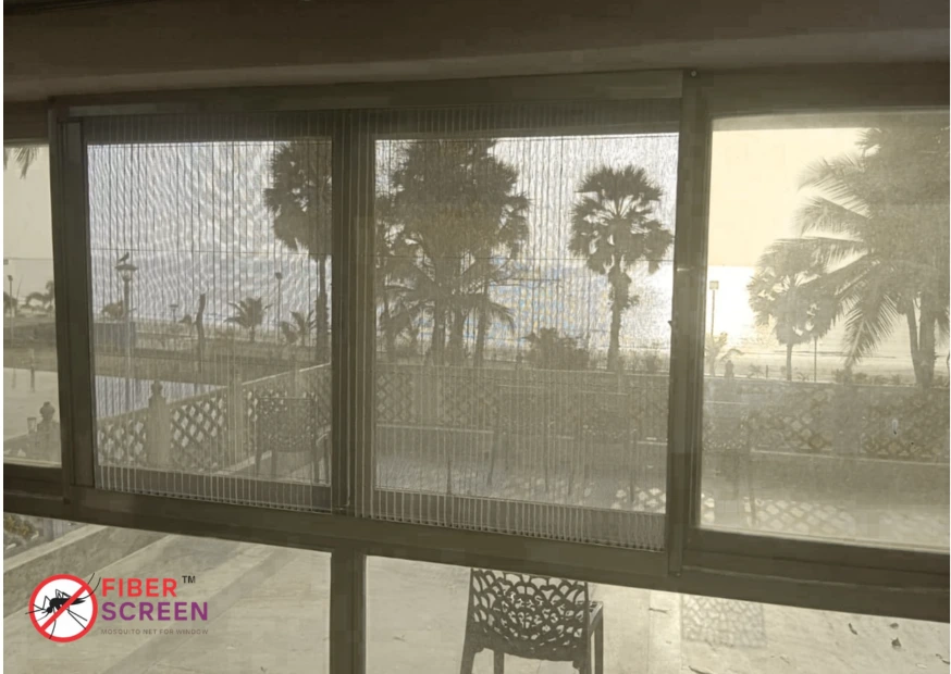 Mosquito Net for Windows in Mumbai installation by Fiberscreen