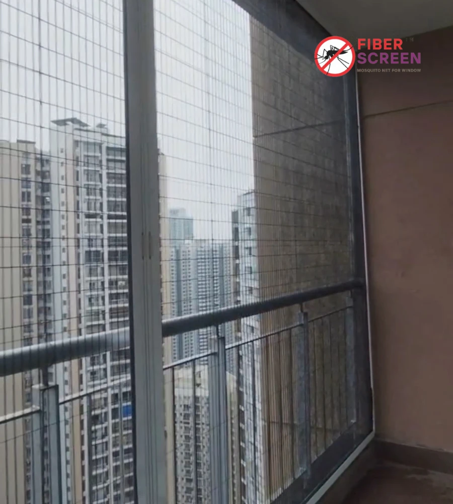 Pleated Mosquito Net Installation by FiberScreen